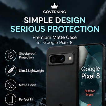 CoverKing Matte Shockproof Case – Google Pixel 8