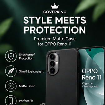 CoverKing Matte Shockproof Case – OPPO Reno 11