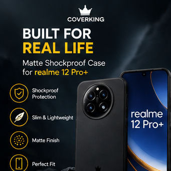 CoverKing Matte Shockproof Case – Realme 12 Pro+