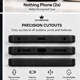CoverKing Matte Shockproof Case – Nothing Phone (2a)